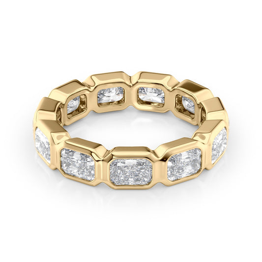 3.3ct Fabia Radiant Cut Moissanite Ring - Gold