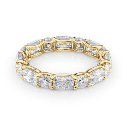 3.7ct Anise Round Cut Moissanite Ring - Gold
