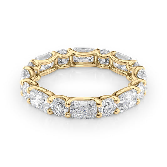 3.7ct Anise Round Cut Moissanite Ring - Gold