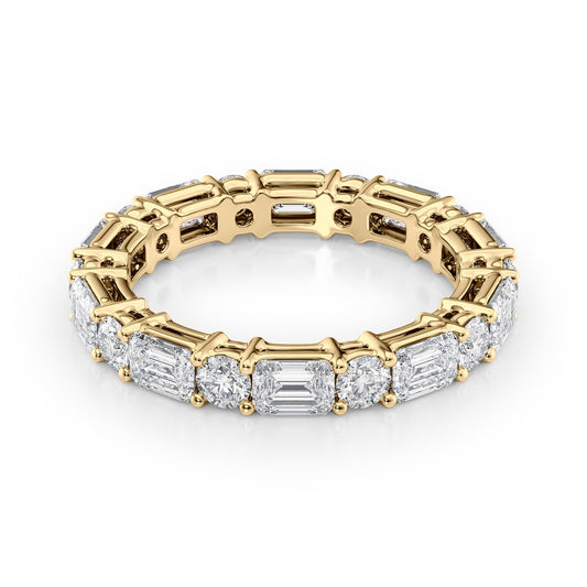 3.3ct Astoria Round Cut Moissanite Ring - Gold