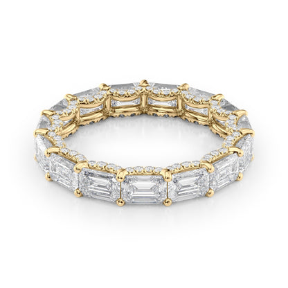 4.8ct Arvilla Emerald Cut Moissanite Ring - Gold