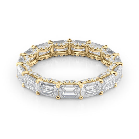 4.8ct Arvilla Emerald Cut Moissanite Ring - Gold