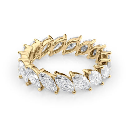 3.5ct Stellara Marquise Cut Moissanite Ring - Gold