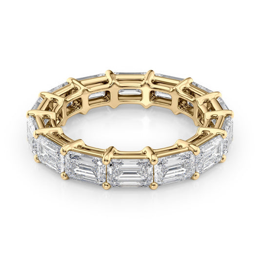 5ct Genara Emerald Cut Moissanite Ring - Gold