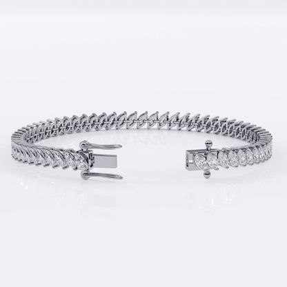 Silver_Diamond_Tennis_Bracelet La Stella Jewels