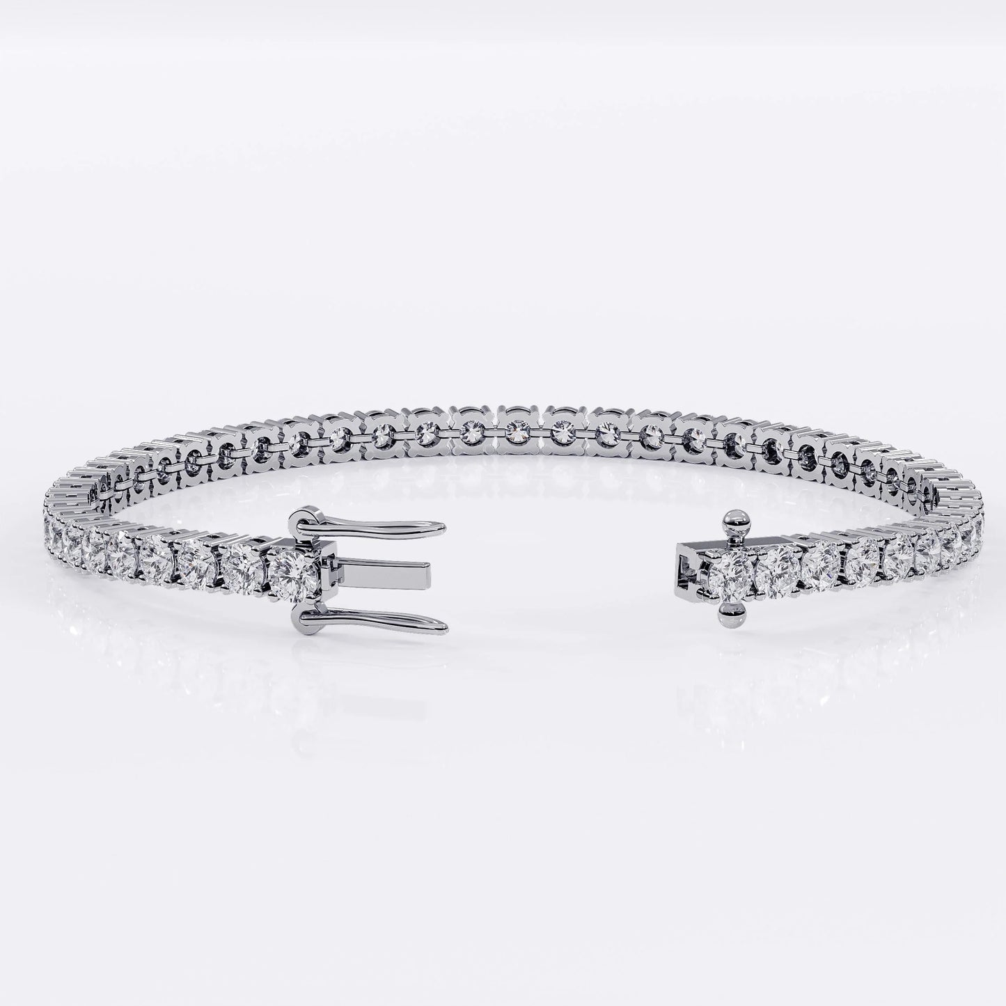 Diamond Tennis Bracelet for Women - 3mm (925 Sterling Silver) -  La Stella Jewels