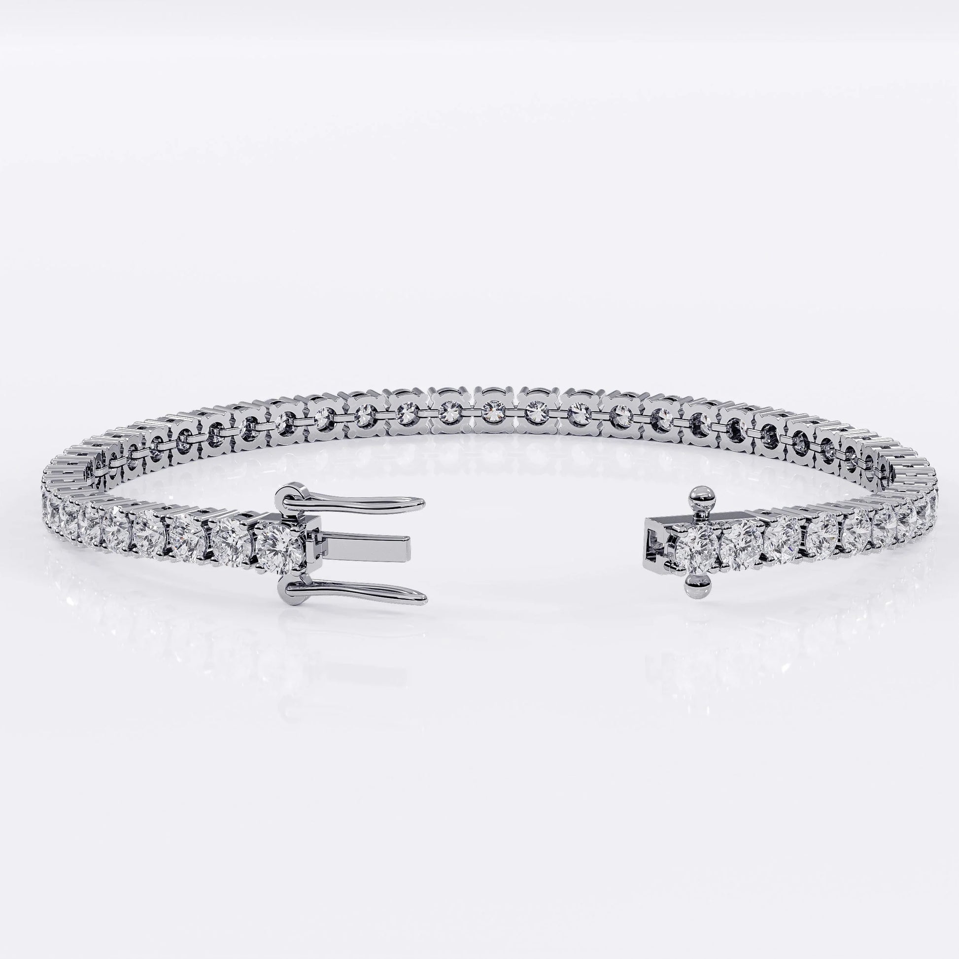 Diamond Tennis Bracelet for Women - 3mm (925 Sterling Silver) -  La Stella Jewels