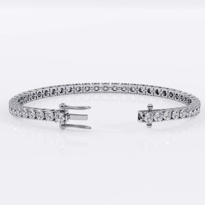 Diamond Tennis Bracelet for Women - 3mm (925 Sterling Silver) -  La Stella Jewels