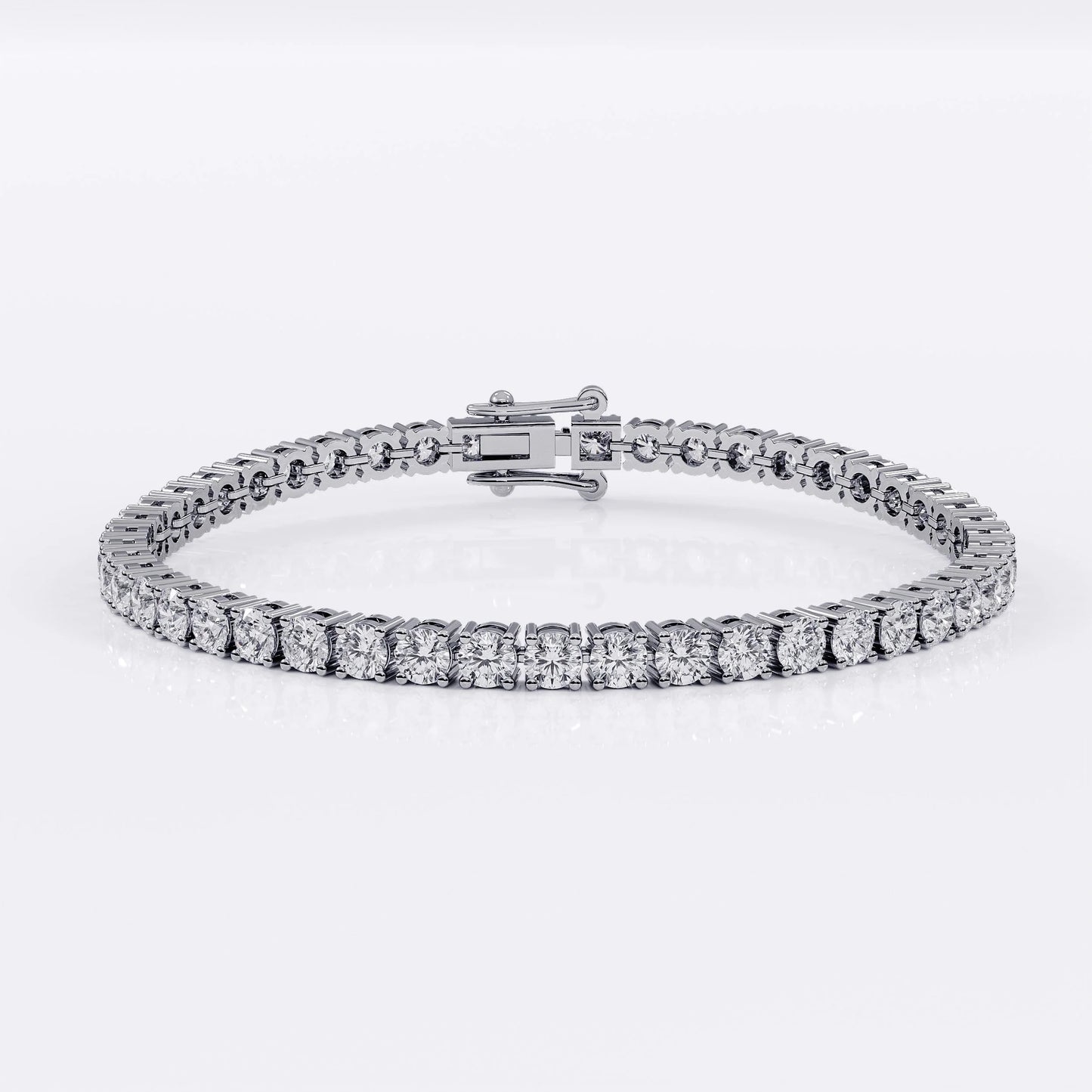 Diamond Tennis Bracelet for Women - 3mm (925 Sterling Silver) -  La Stella Jewels