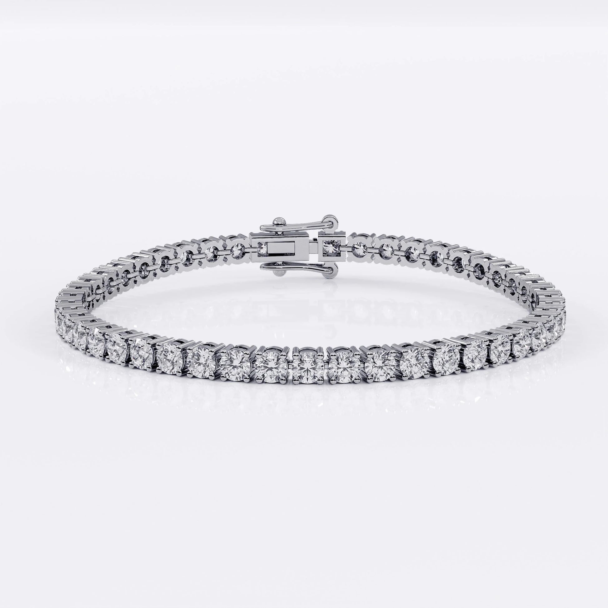 Diamond Tennis Bracelet for Women - 3mm (925 Sterling Silver) -  La Stella Jewels