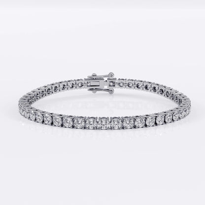 Diamond Tennis Bracelet for Women - 3mm (925 Sterling Silver) -  La Stella Jewels