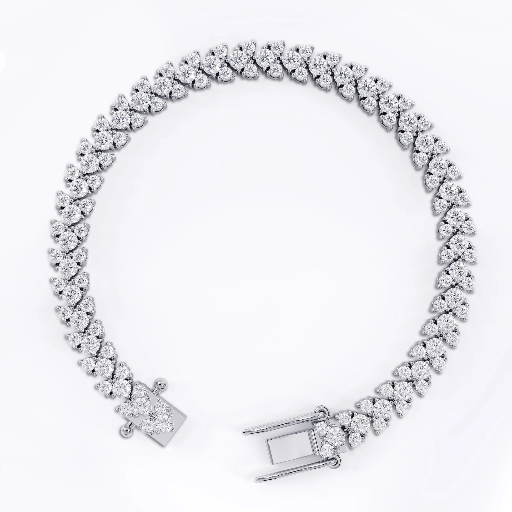 Tennis_bracelet_heart_for_women La Stella Jewels