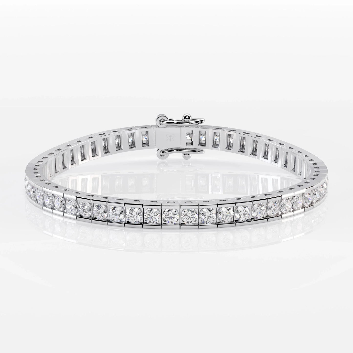 Round Bezel Tennis Bracelet For Women La Stella Jewels