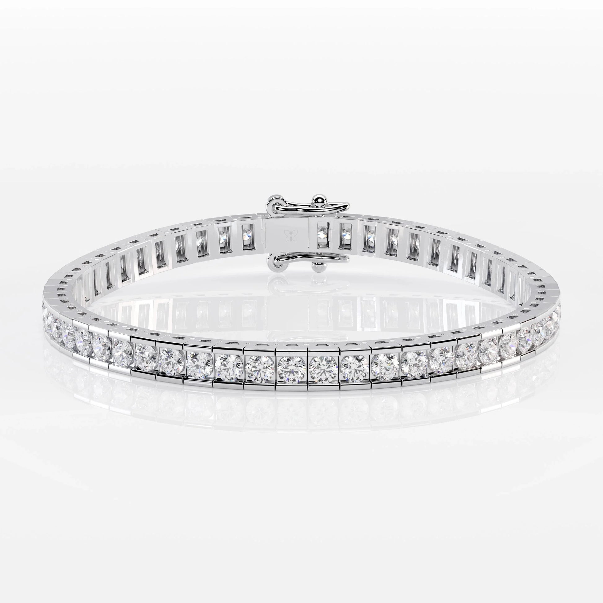 Round Bezel Tennis Bracelet For Women La Stella Jewels