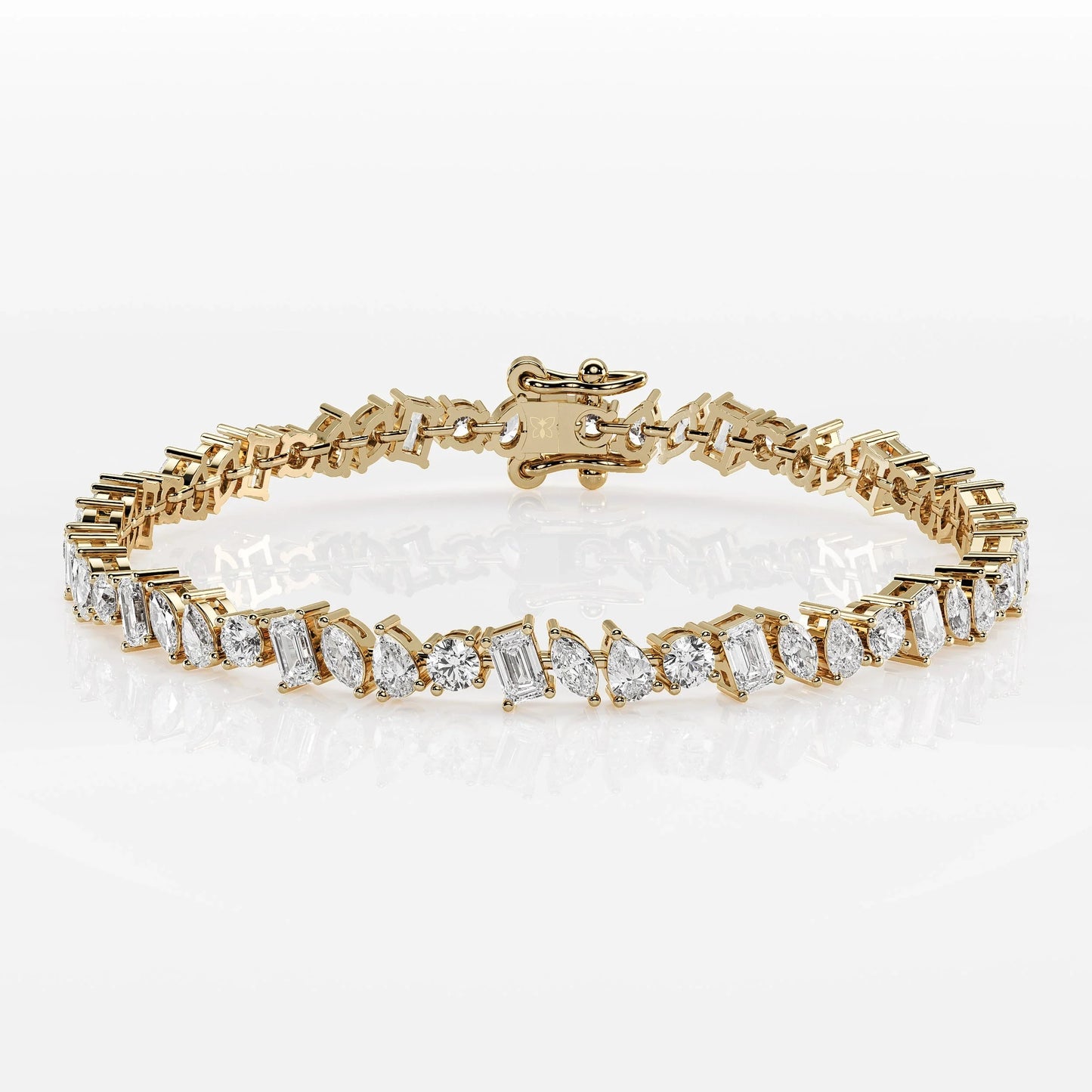 Mixed Diamond Tennis Bracelet - Marquise, Pear, Emerald & Round La Stella Jewels