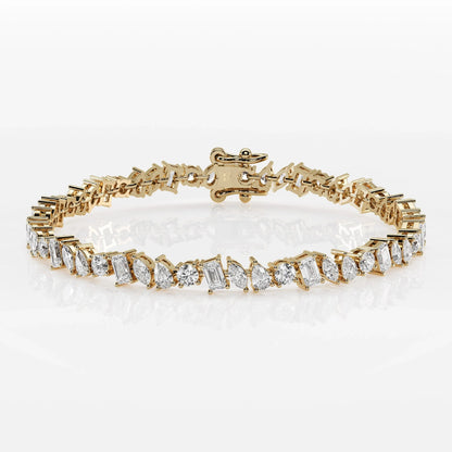 Mixed Diamond Tennis Bracelet - Marquise, Pear, Emerald & Round La Stella Jewels