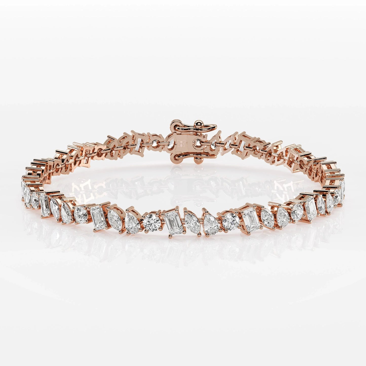 Mixed Diamond Tennis Bracelet - Marquise, Pear, Emerald & Round La Stella Jewels