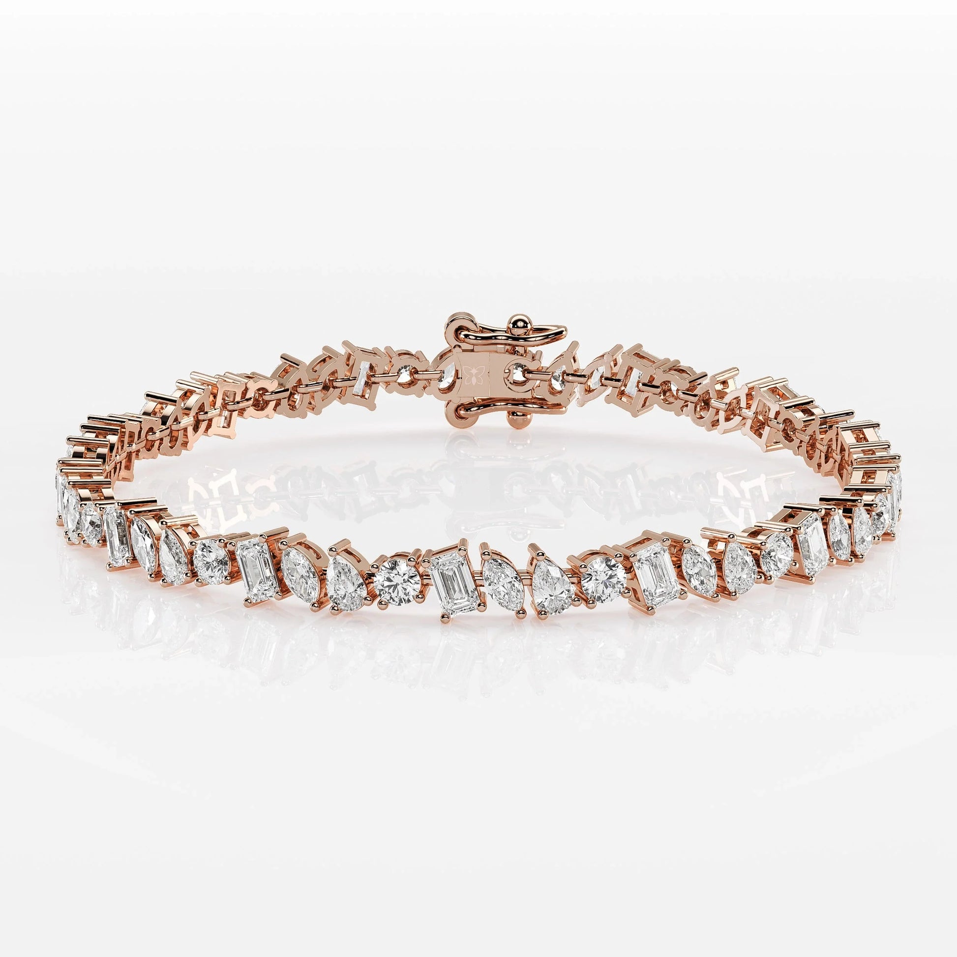 Mixed Diamond Tennis Bracelet - Marquise, Pear, Emerald & Round La Stella Jewels