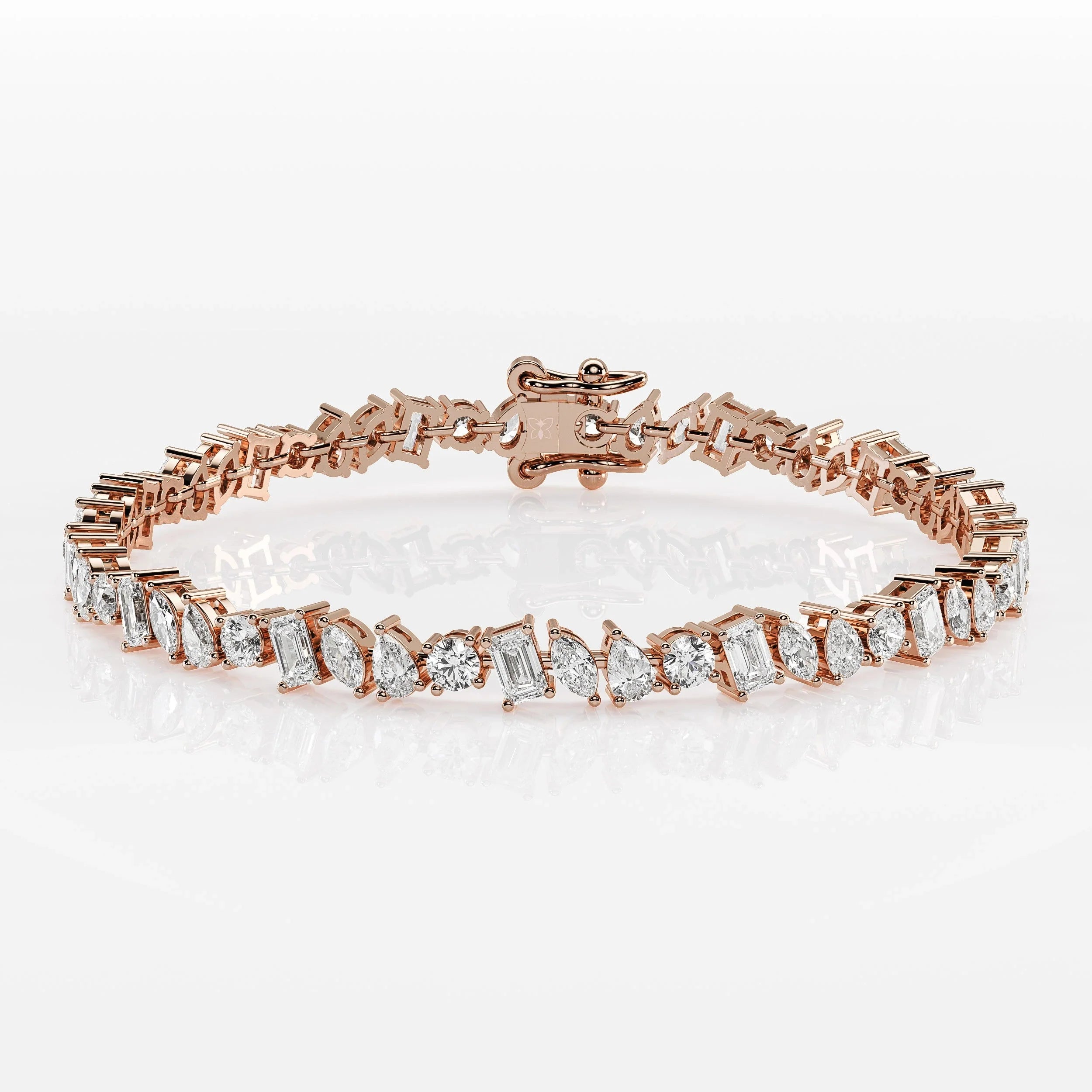 Mixed Diamond Tennis Bracelet - Marquise, Pear, Emerald & Round La Stella Jewels