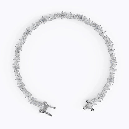 Mixed Diamond Tennis Bracelet - Marquise, Pear, Emerald & Round La Stella Jewels