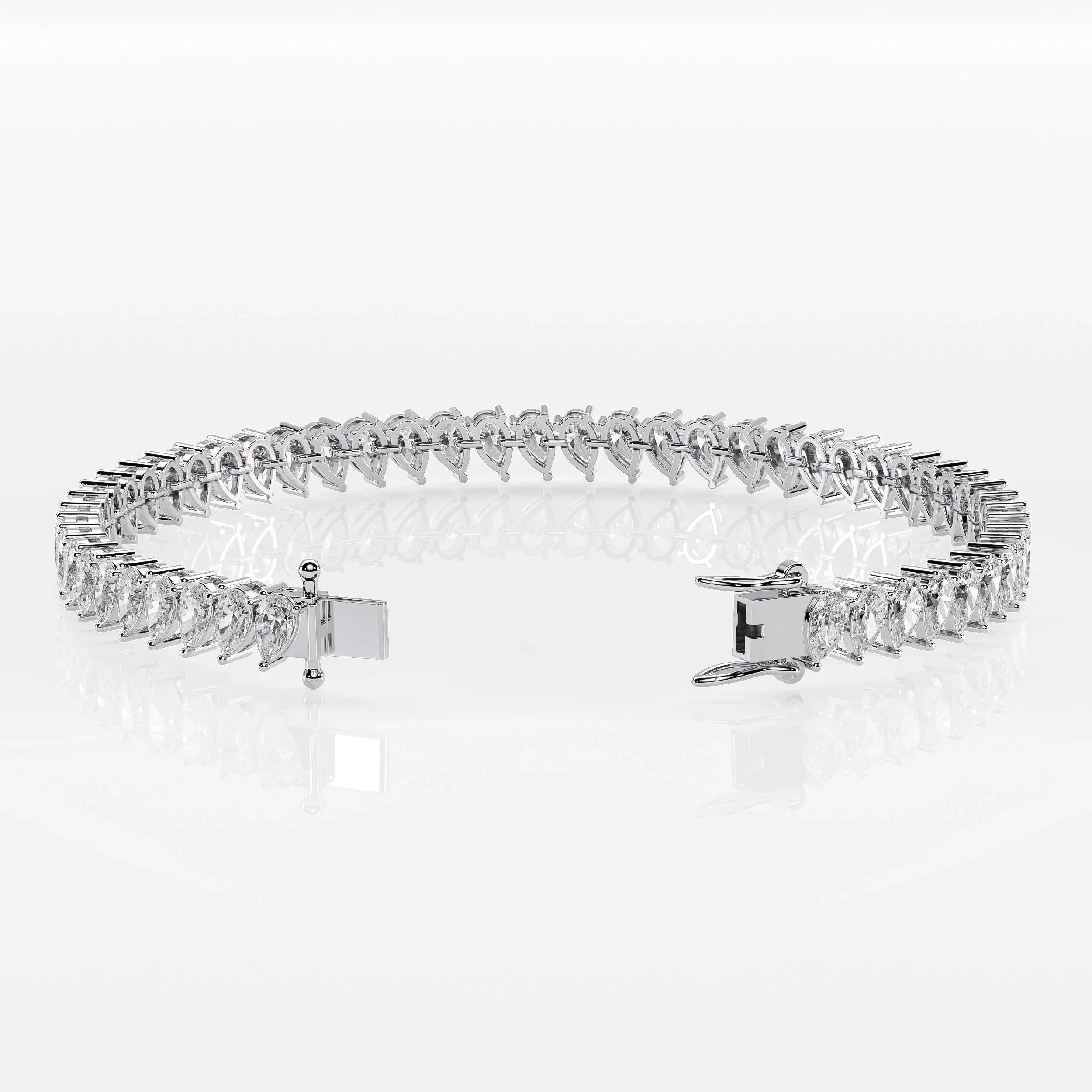 Pear Cut Diamond Tennis Bracelet For Women La Stella Jewels