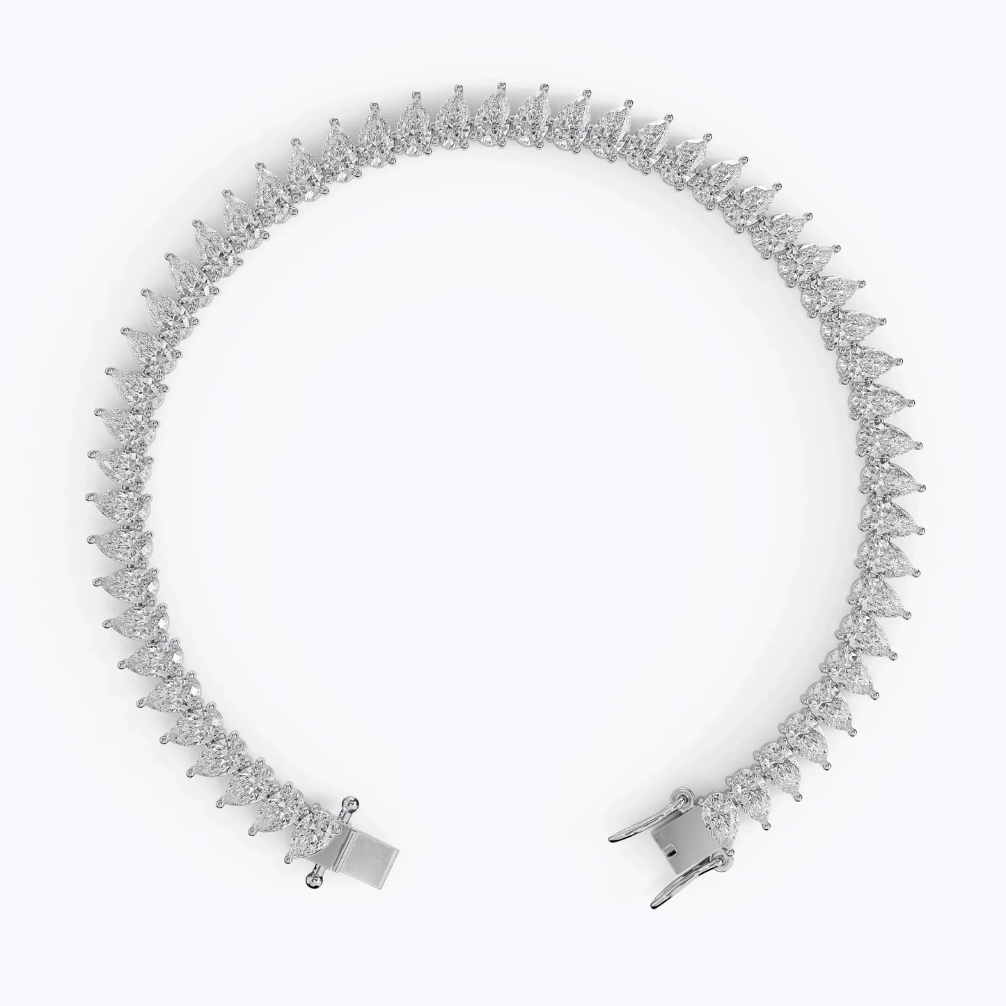 Pear Cut Diamond Tennis Bracelet For Women La Stella Jewels