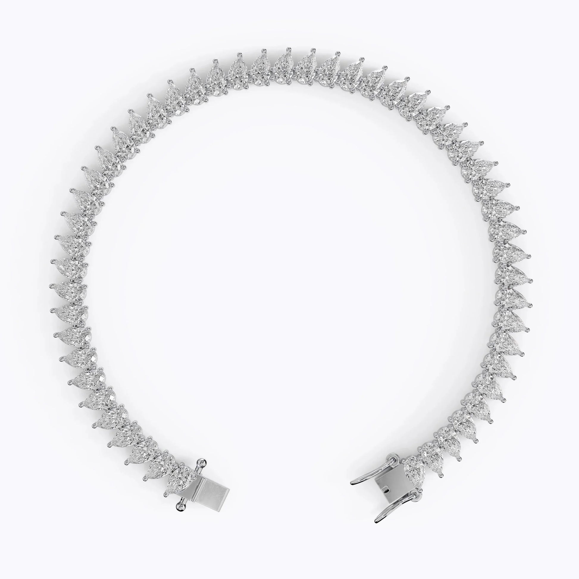 Pear Cut Diamond Tennis Bracelet For Women La Stella Jewels